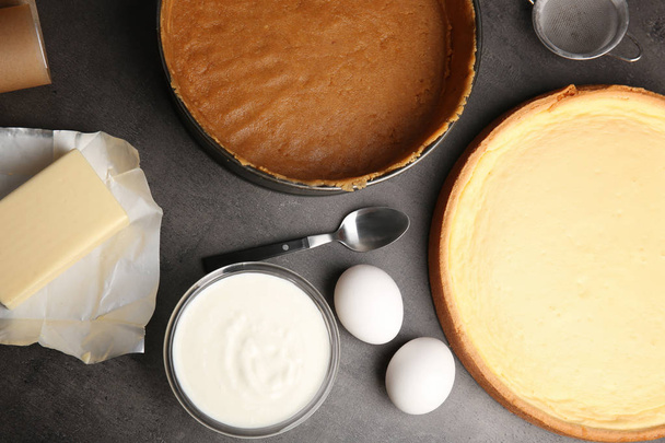 tasty baked cheesecake - Фото, зображення