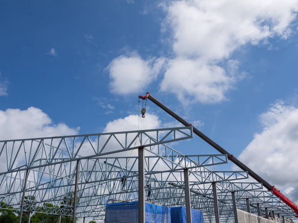 Mobile construction cranes. - Photo, Image