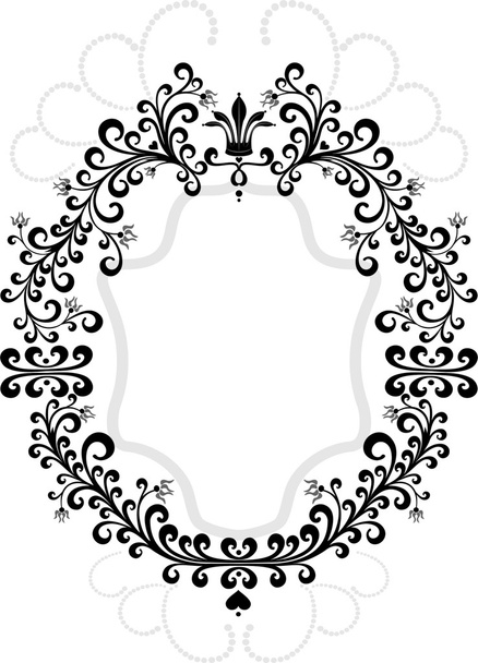 Frame of decorative ornament. - Vector, afbeelding