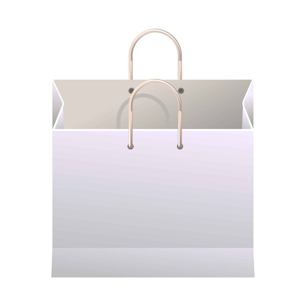 White paper shopping bag  - Вектор, зображення