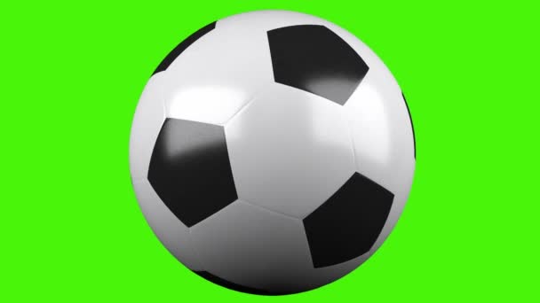 Fußballball rotiert - Filmmaterial, Video