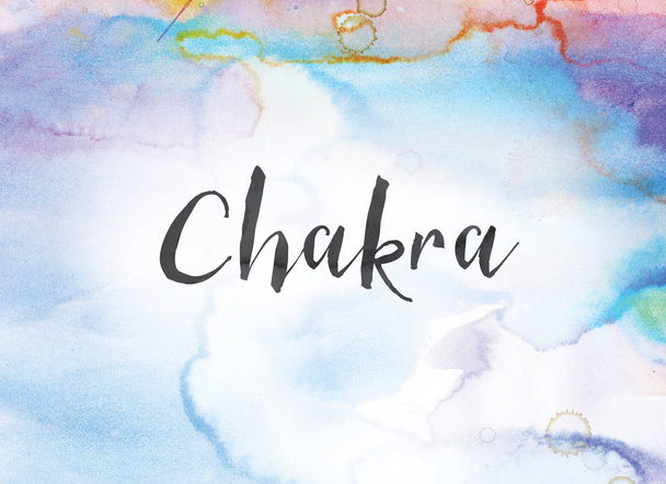 Chakra-Konzept Aquarell- und Tuschemalerei - Foto, Bild