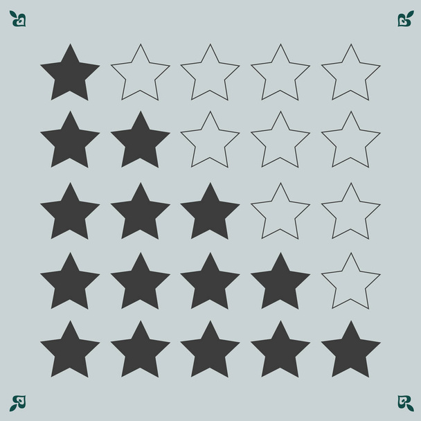 rating stars  icons - Vector, Image