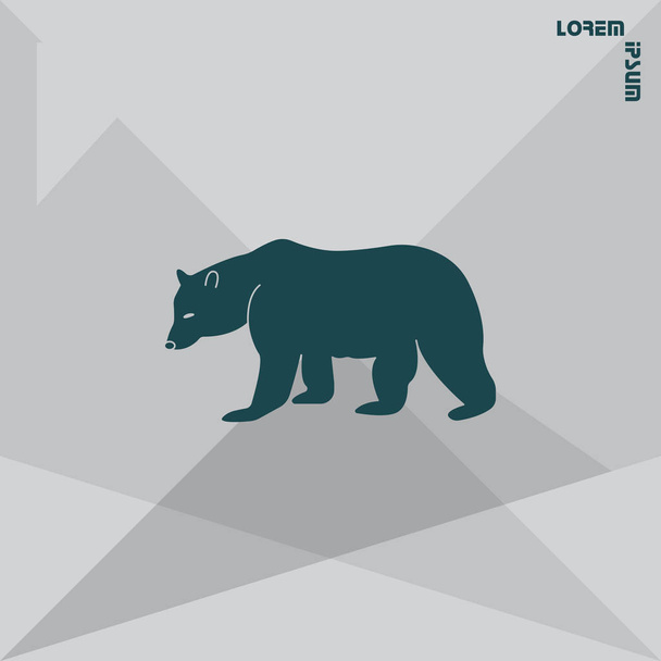 Wild bear icon - Vector, Image