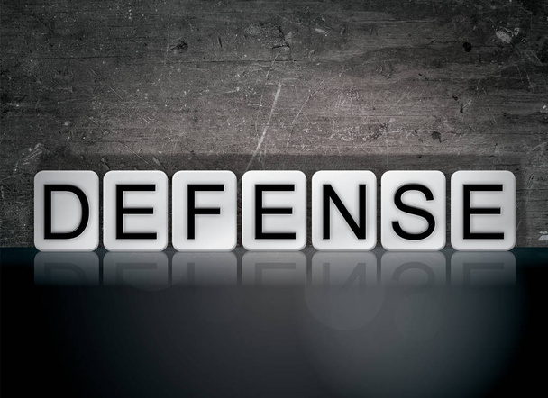 Defensie Concept betegeld Word - Foto, afbeelding