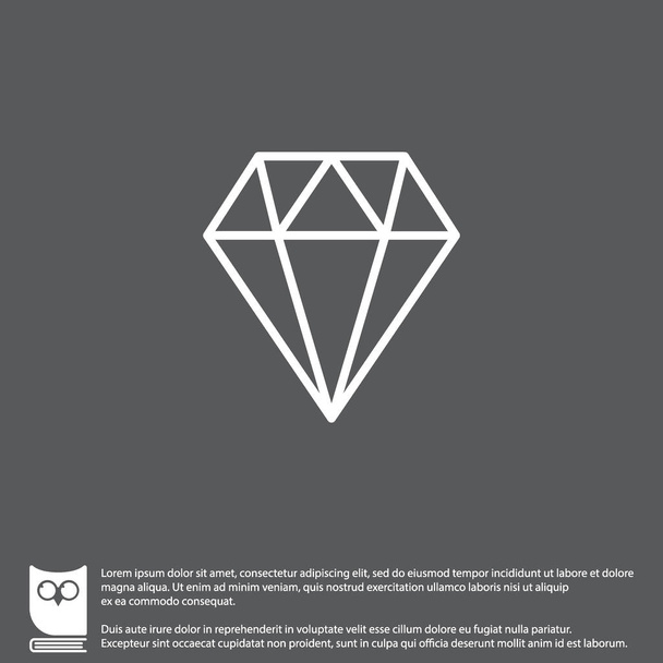 значок бриллианта
 - Вектор,изображение