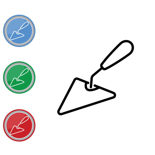 Zednická lžíce nástroj sign - Vektor, obrázek