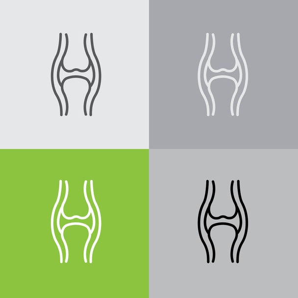Joint web line icon - Vector, Image