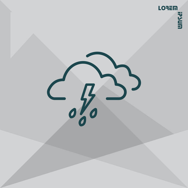 diseño del icono de meteorología
 - Vector, imagen