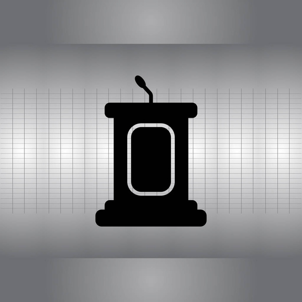 Egyszerű dobogó ikon - Vektor, kép