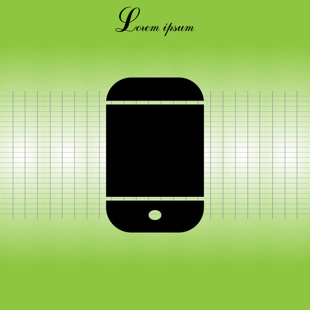Smartphone pictogram illustratie - Vector, afbeelding