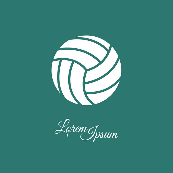 volleyball simple icon - Vector, Image