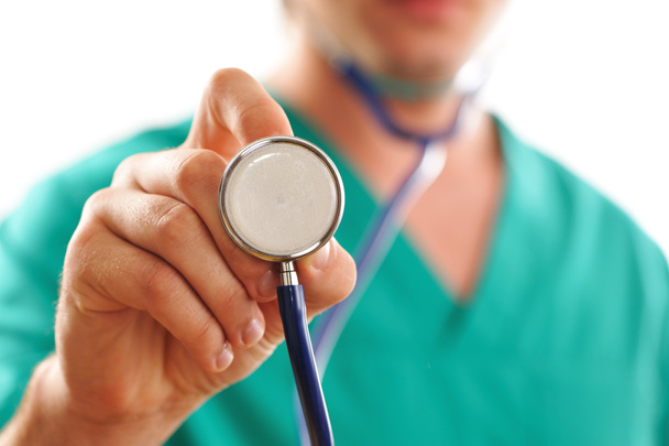 Doktor drží stetoskop - Fotografie, Obrázek