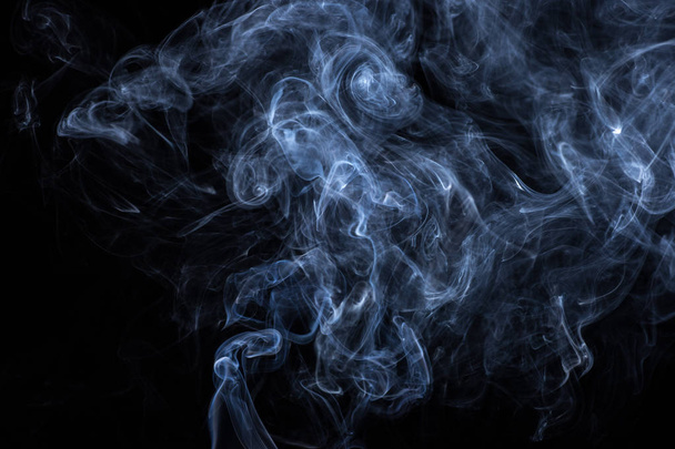 smoke on black background - Foto, imagen