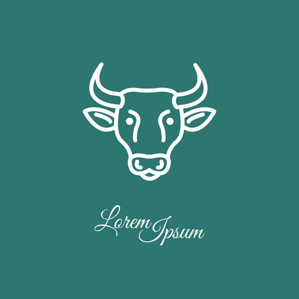 Granja vaca icono
 - Vector, imagen