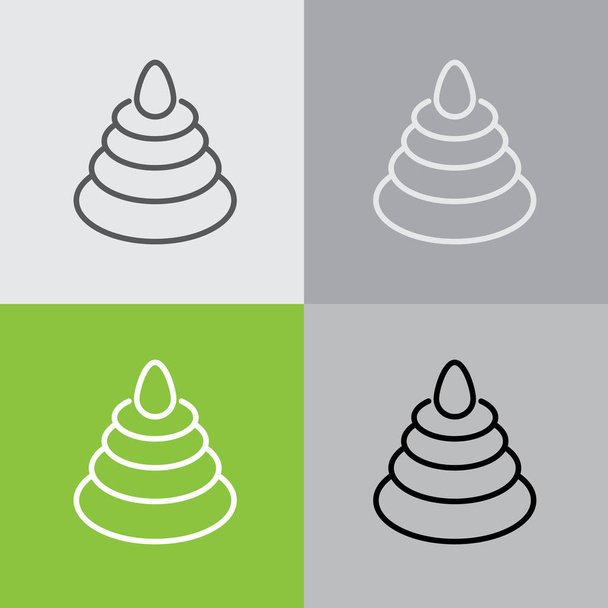 set of pyramid toy icons - Vector, Image