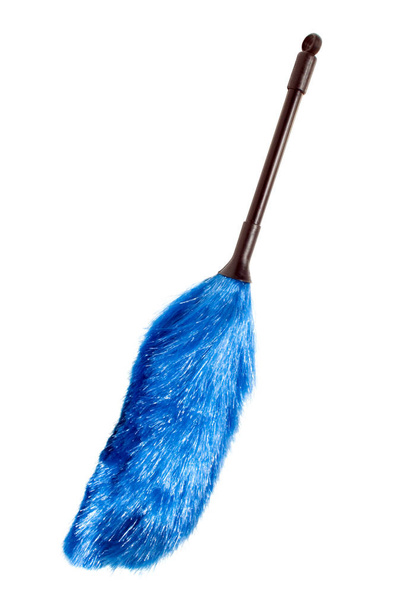 Cepillo de polvo azul
 - Foto, Imagen