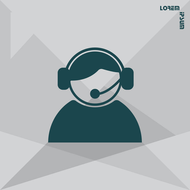 design do ícone de fone de ouvido
 - Vetor, Imagem