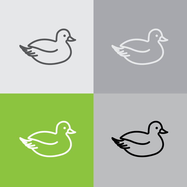 Conjunto de iconos de pato
 - Vector, Imagen