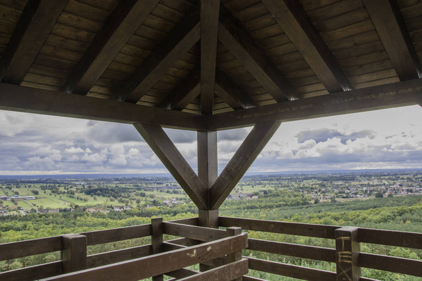 Panorama of the lowland from the lookout tower - Photo, Image