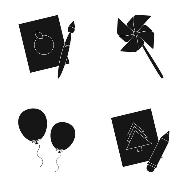 Fotos, un molino de viento, globos. Tigres conjunto colección iconos en negro estilo vector símbolo stock ilustración web
. - Vector, imagen