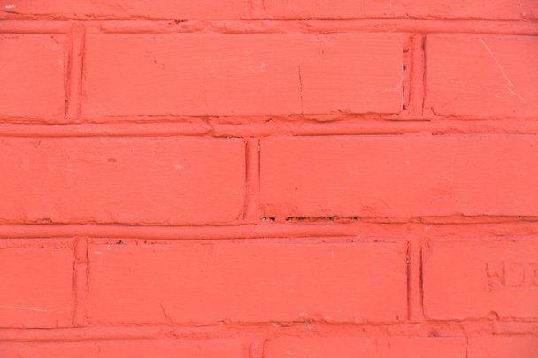 Old red brick wall texture - Foto, imagen
