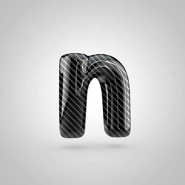 Carbono negro letra N
 - Foto, Imagem