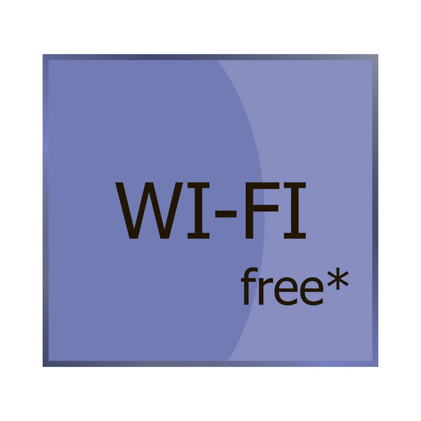 Vektor-Symbol zeigt das Vorhandensein einer Internetverbindung an, wi - Vektor, Bild