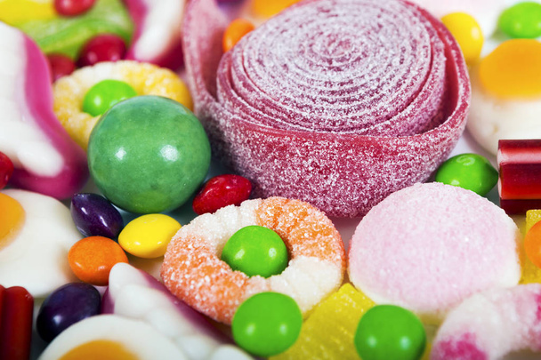 Красочные конфеты и желе фон
 - Фото, изображение