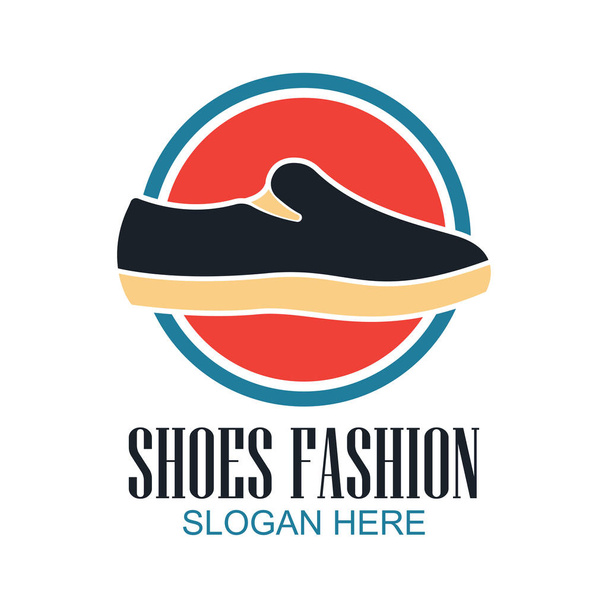 shoes store, shoes shop logo with text space for your slogan / tag line for fashion business. vector illustration - Vettoriali, immagini