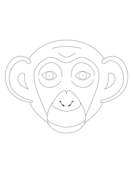 猿銃口アイコン - ベクター画像