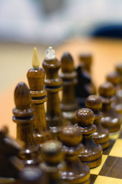 Шахова фігура, стратегія бізнес-концепції, лідерство, команда та успіх
. - Фото, зображення