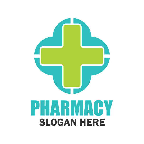 medical, pharmacy logo with text space for your slogan / tag line, vector illustration - Vektör, Görsel