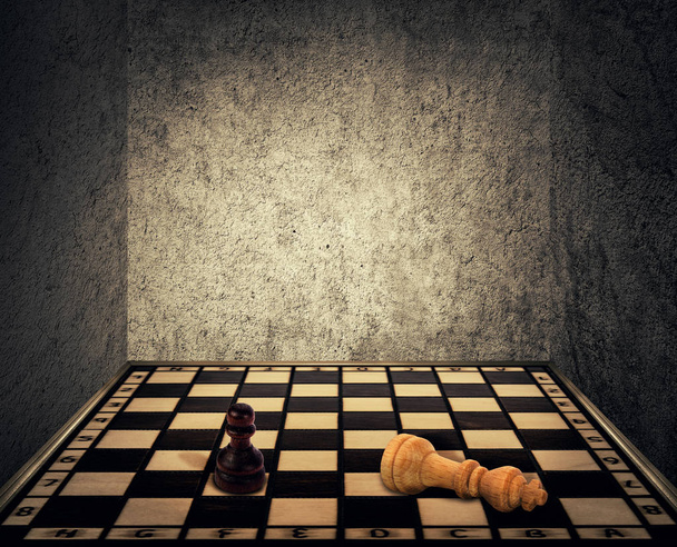 σκάκι δωμάτιο περιορισμούς - Φωτογραφία, εικόνα