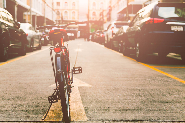 Městské kolo na ulici - Fotografie, Obrázek