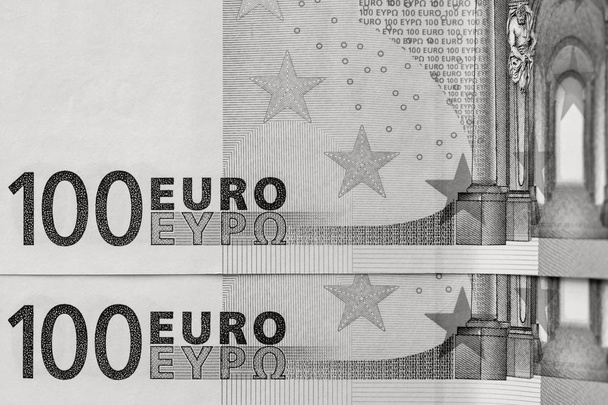 abstracte fragment het biljet van 100 euro - Foto, afbeelding
