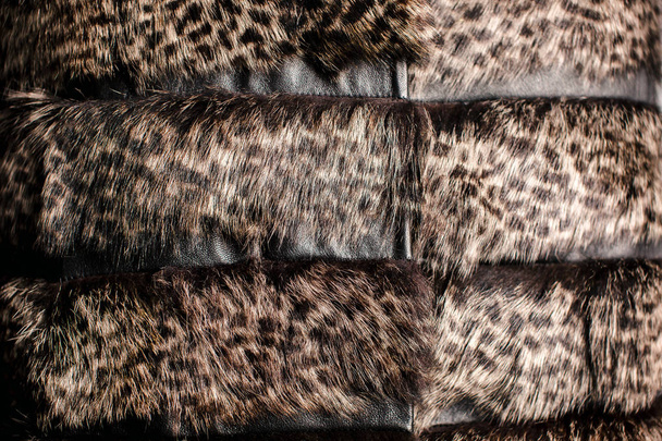 fur texture. leopard pattern. - Photo, Image
