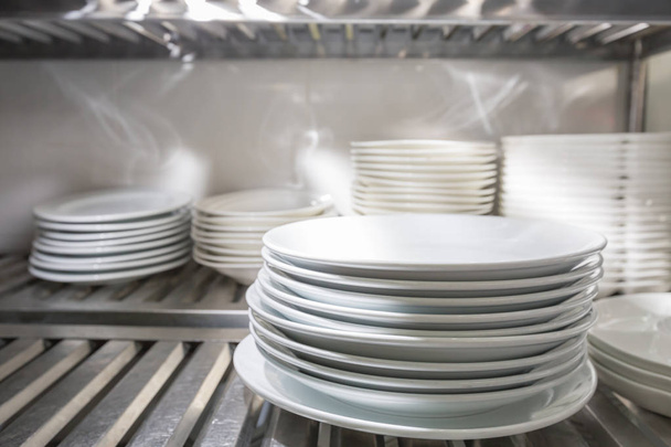 White Plate stack - Photo, image