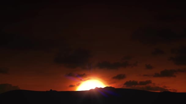 Prachtige zonsopgang wolken - Video