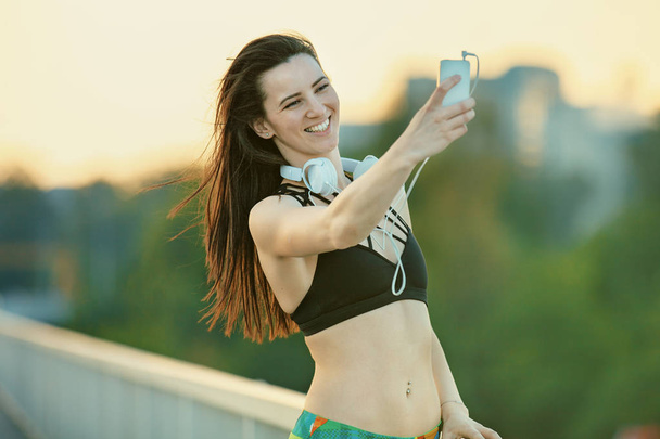 Young woman Exercising - Фото, зображення