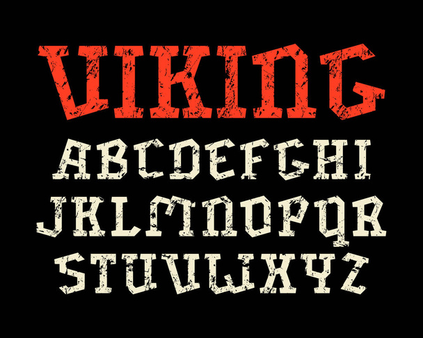 Διακοσμητικά serif γραμματοσειρά σε ιστορικό στυλ - Διάνυσμα, εικόνα