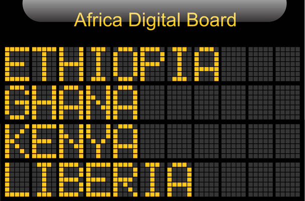 Afrikka Maa Digital Board Information
 - Vektori, kuva