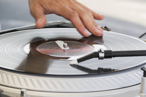 DJ Skratch vinyl. - Фото, изображение