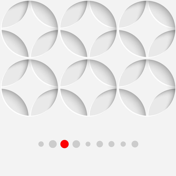 Abstraktní geometrické obchodní karty krásný kruh Ornament - Vektor, obrázek