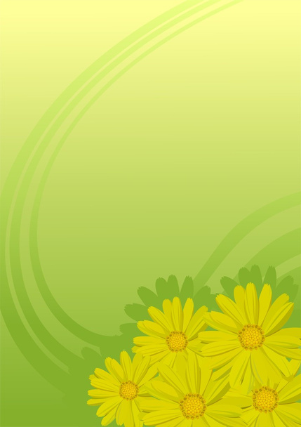 Vector background with flowers - Vecteur, image