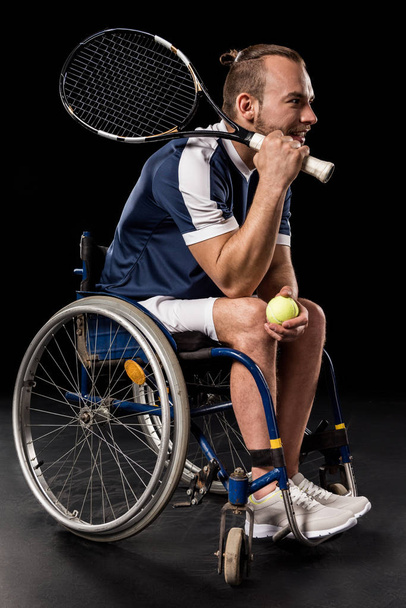 Tennis player in wheelchair  - Foto, afbeelding