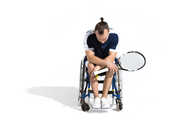 Tennis player in wheelchair  - 写真・画像