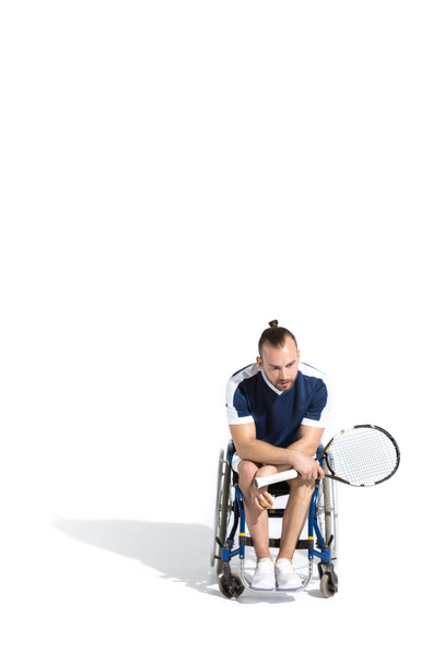 Tennis player in wheelchair  - Foto, afbeelding