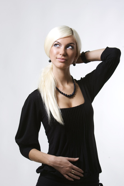 Blonde with long hair - Valokuva, kuva