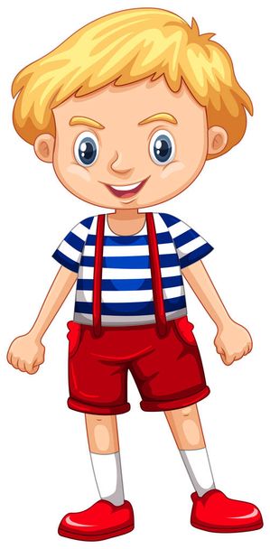 Little boy with blond hair - Vector, Image